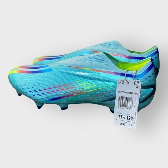Adidas X Speed Portal + Elite SG Clear Aqua Soccer Cleats GW8420 Mens 11.5 New - Picture 6 of 12